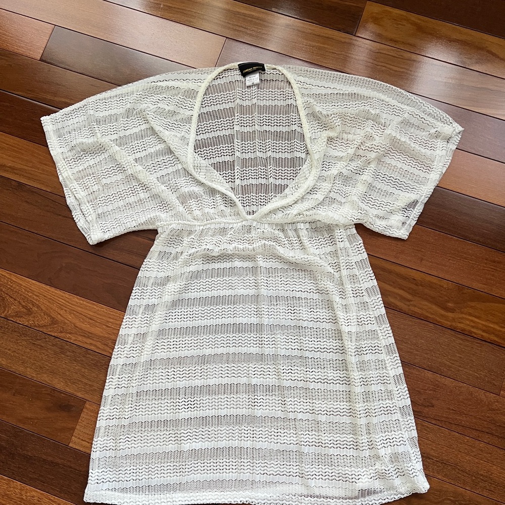 Jordan Taylor Cream Knit Swim Cover-Up